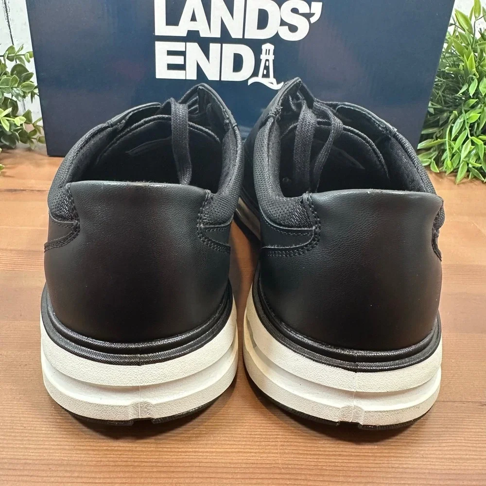Lands' End Men's Sport Black Oxford Shoes Size 9.5